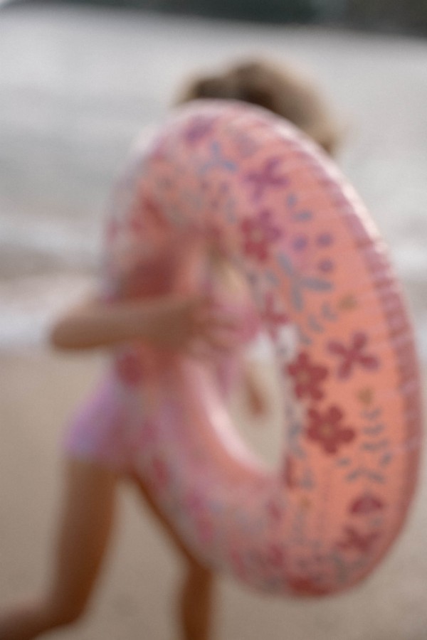 Koło do pływania Pink Flowers 50 cm / Little Dutch