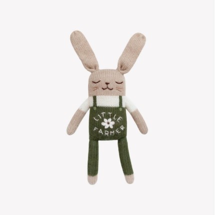 Dziergany królik z wełny alpaki - little farmer / Main Sauvage