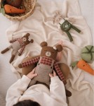 Dziergany królik z wełny alpaki - little farmer / Main Sauvage