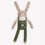 Duży dziergany królik z wełny alpaki - little farmer / Main Sauvage