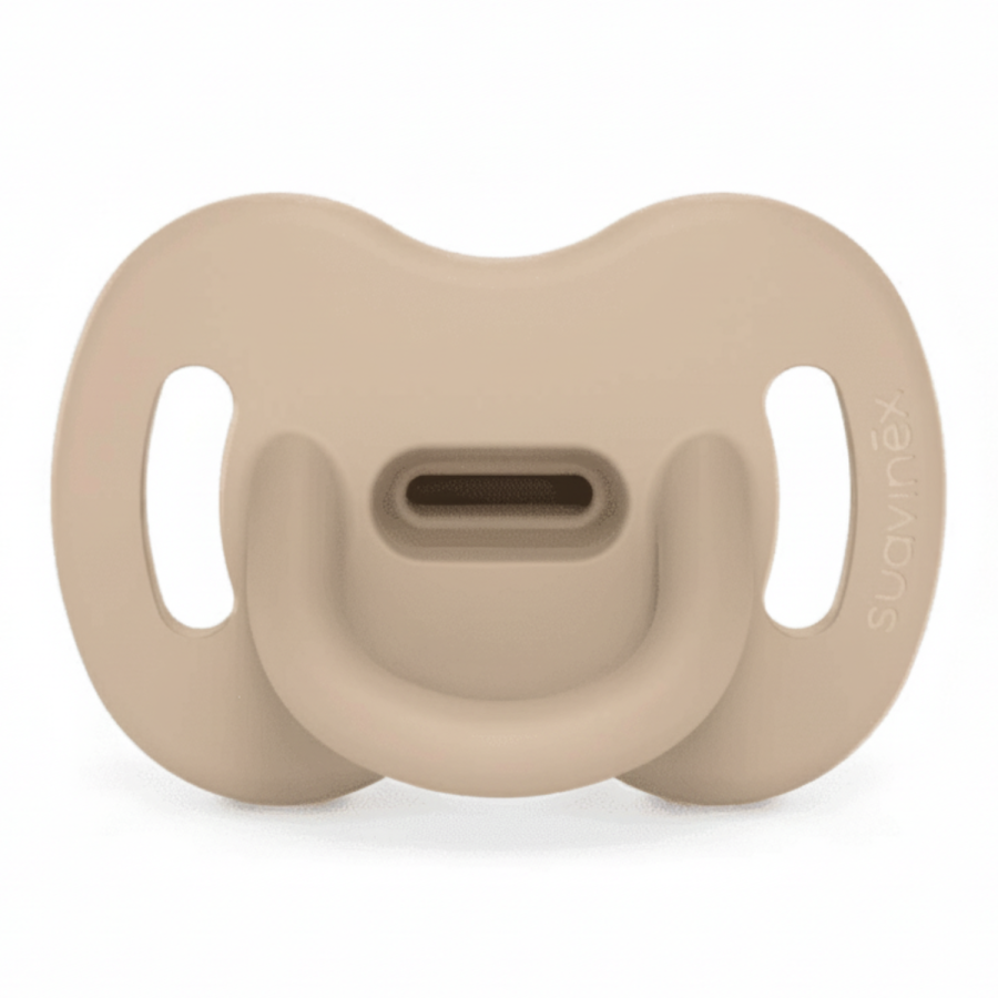 Smoczek 100% silikonowy fizjologiczny SX Pro Colour Essence - beżowy / Suavinex