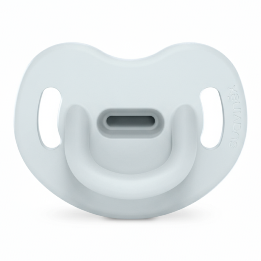 Smoczek 100 % silikonowy anatomiczny SX Pro Colour Essence - jasnoniebieski / Suavinex