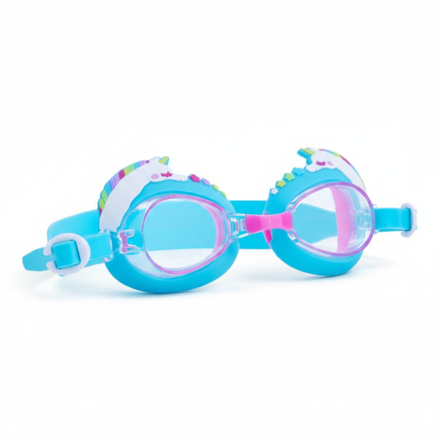 Okulary do pływania Aqua2ude - Uroczy jednorożec turkus 3+ / Bling2o