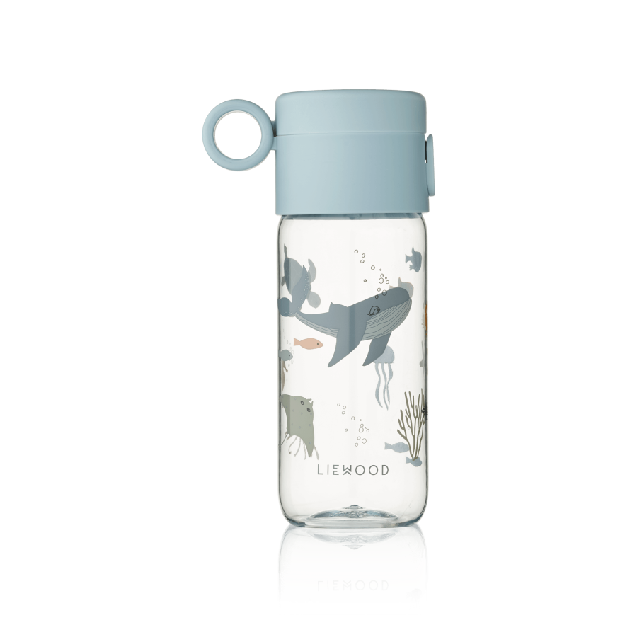 Butelka tritanowa Clemence, 350 ml - Seahorse, apple blossom / Liewood