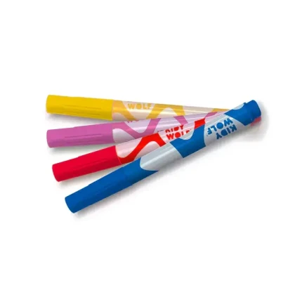 Markery fluorescencyjne KIDYMARKERS - żółty, różowy, czerwony, niebieski / Kidywolf