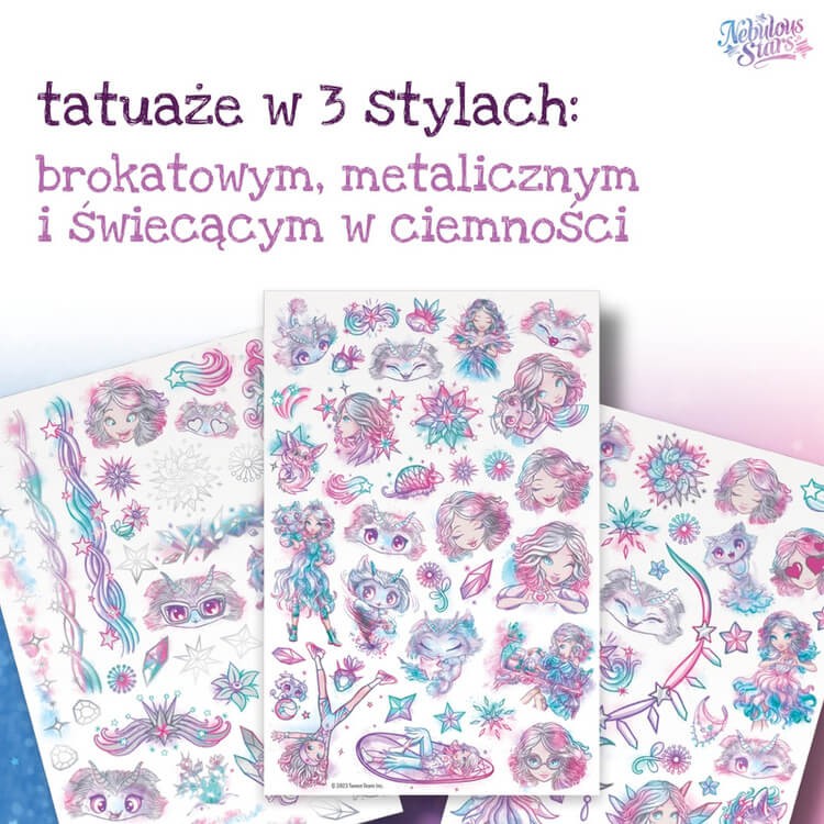 Zestaw do robienia 3 rodzajów tatuaży / Nebulous Stars