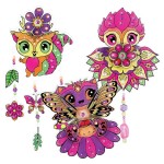 Witraż na okno – zestaw do malowania z szablonami dla dzieci 3szt. 7+ / Nebulous Stars