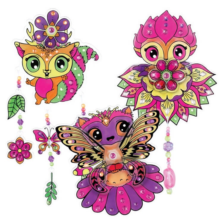 Witraż na okno – zestaw do malowania z szablonami dla dzieci 3szt. 7+ / Nebulous Stars