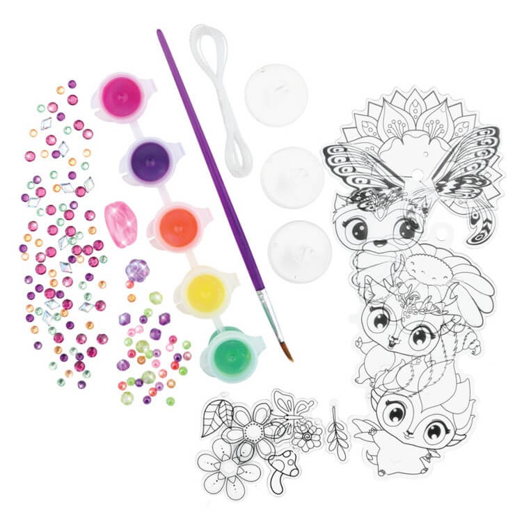 Witraż na okno – zestaw do malowania z szablonami dla dzieci 3szt. 7+ / Nebulous Stars