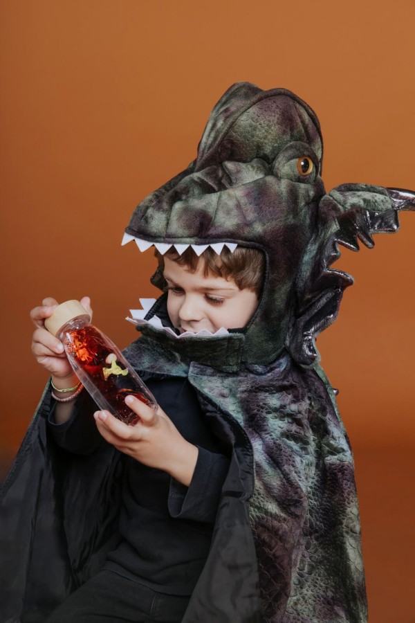 Butelka sensoryczna dwufazowa MOVE T-Rex / Petit Boum