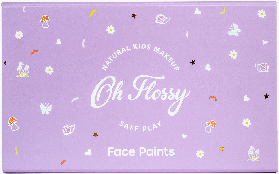 Naturalny zestaw do malowania twarzy MAGIC GARDEN z akcesoriami, bez konserwantów / Oh Flossy