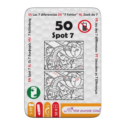 Podróżne łamigłówki - 50 Znajdź siedem różnic / The Purple Cow