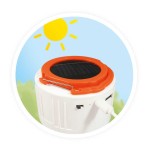 Lampka solarna - Latarka Bluetooth na kemping / Buki