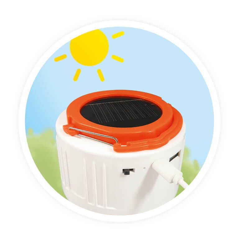 Lampka solarna - Latarka Bluetooth na kemping / Buki