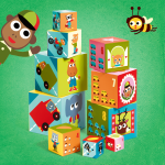 Układanka z klocków POJAZDY / Djeco