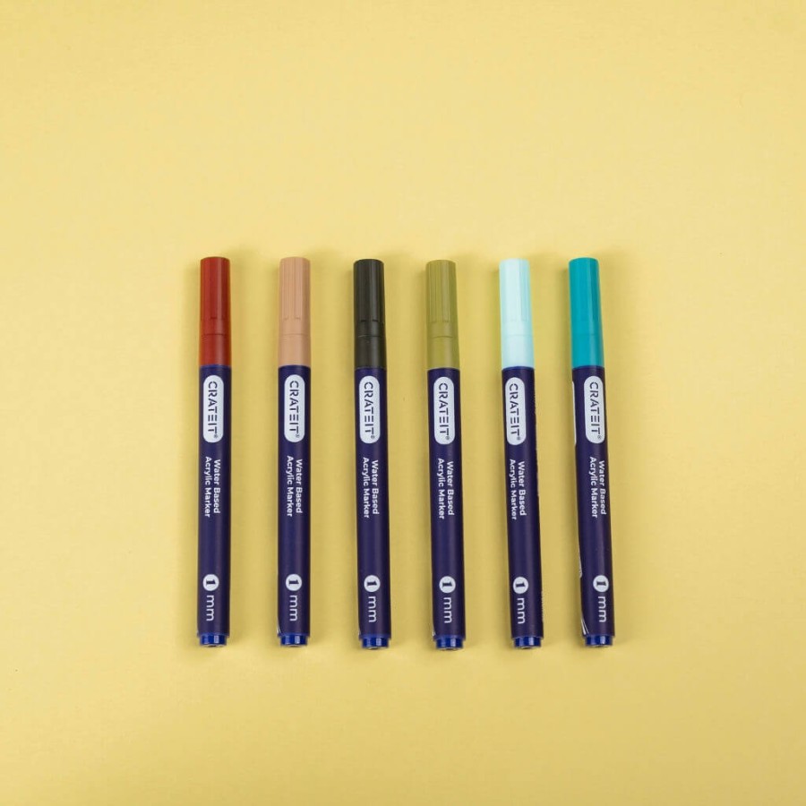 Markery 1mm - Nature - 6szt / CRATEIT