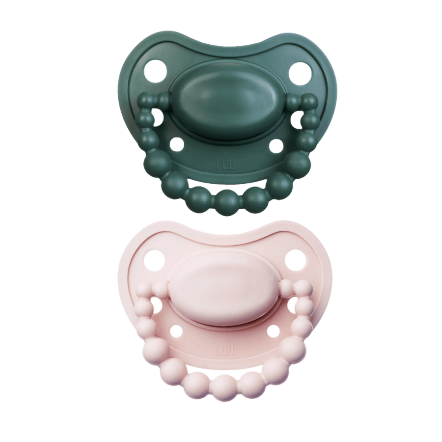 Zestaw dwóch smoczków pozycjonujących - Forest Dream, Velvet Blush / LUU Kids