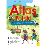 Atlas Polski z naklejkami i plakatem / Wydawnictwo Wilga