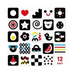 Duże karty kontrastowe 0 mies.+ 3 mies.+ / Bright Junior Media Justyna Han