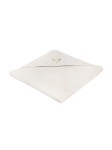 Ręcznik z kapturkiem 90 x 90 cm bambusowo-bawełniany piaskowy z haftem kolekcja TowelPower / Piapimo