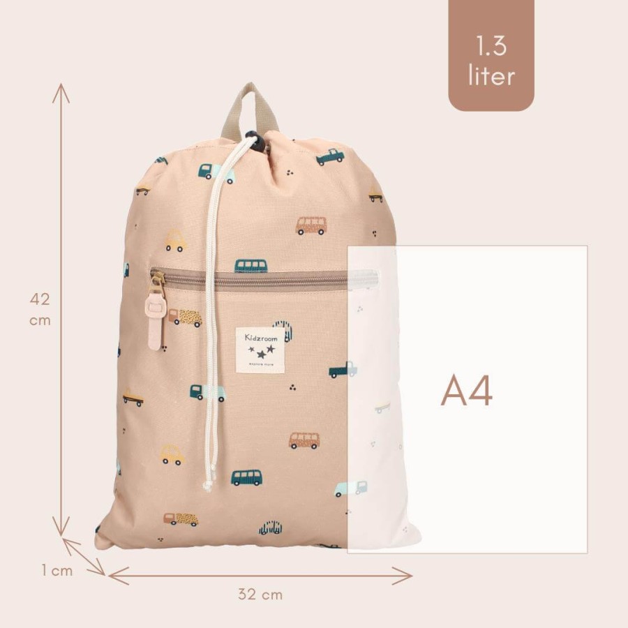 Worek gimnastyczny Sweet Cars brown / KIDZROOM