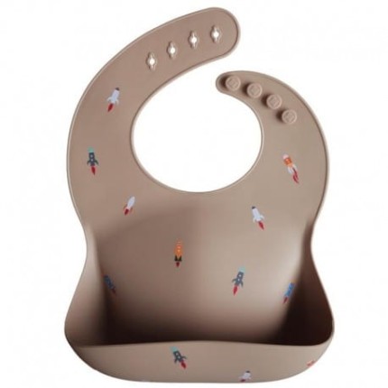 Śliniak silikonowy Rocket / Mushie