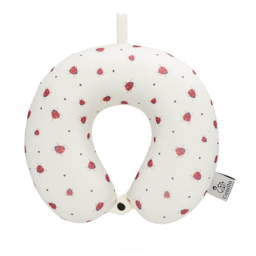 Poduszka podróżna rogal Travel Ladybug dla dzieci / Vanilla Copenhagen