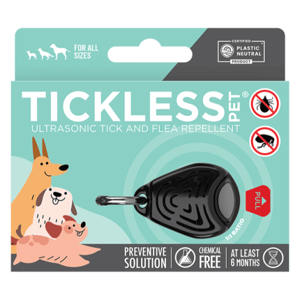 Ultradźwiękowe urządzenie chroniące przed kleszczami TICKLESS® Pet Black / Tickless