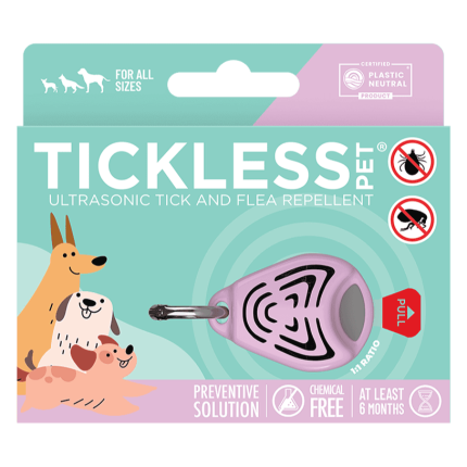 Ultradźwiękowe urządzenie chroniące przed kleszczami TICKLESS® Pet Pink / Tickless
