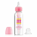 Zestaw „Od butelki do kubka” różowy 250ml, standard wąska szyjka / Dr Brown's