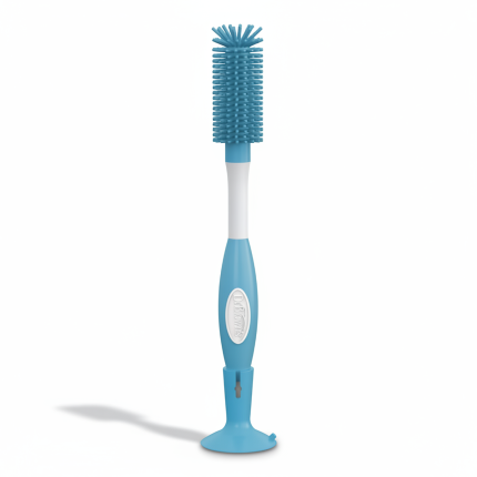 Szczotka do czyszczenia butelek standard z miękkim silikonowym włosiem, niebieska / Dr Brown's
