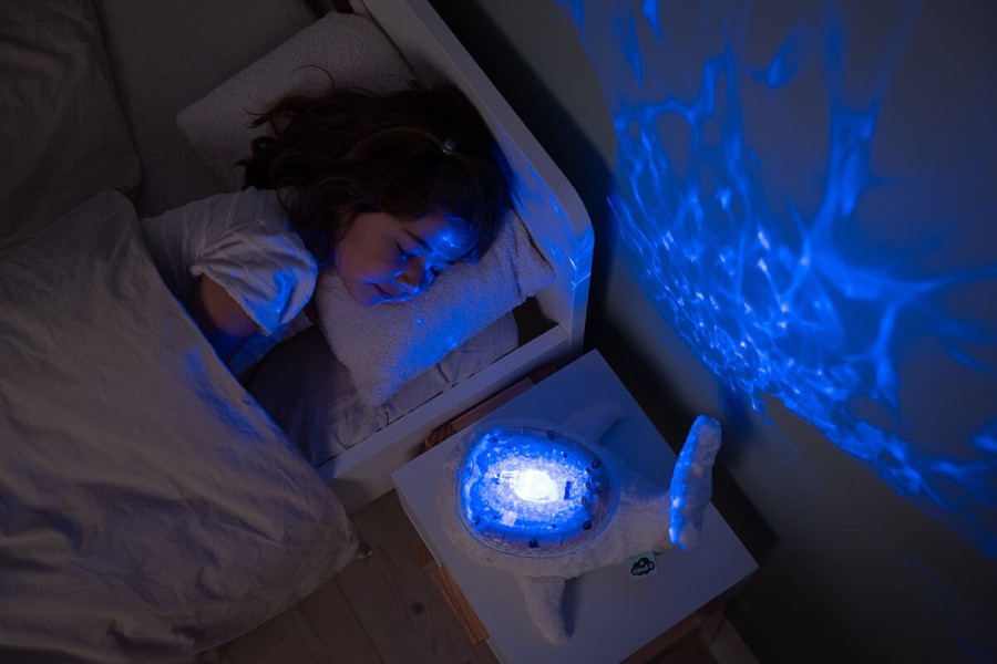 Lampka z projekcją świetlną - Wieloryb biały / Cloud b® Tranquil Whale™ White Family