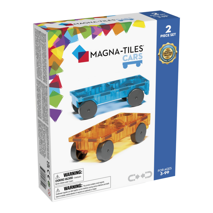 Zestaw do rozbudowy Cars 2 el. Pomarańczowy i Niebieski / Magna-Tiles