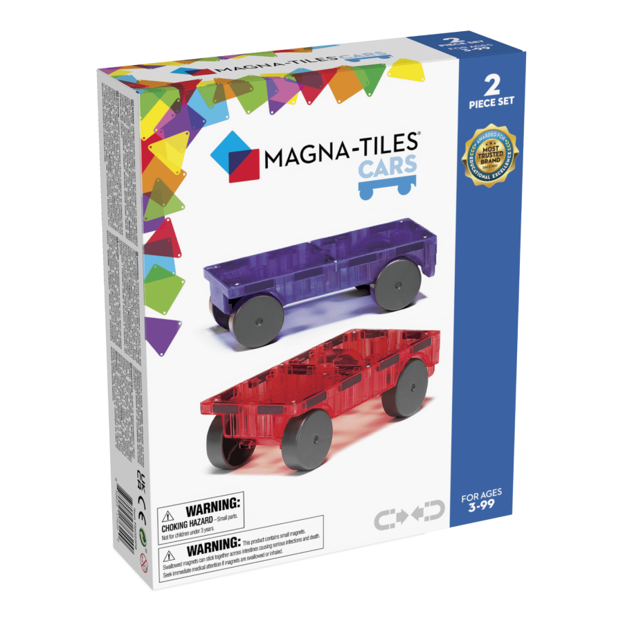 Zestaw do rozbudowy Cars 2 el. Czerwony i Fioletowy / Magna-Tiles