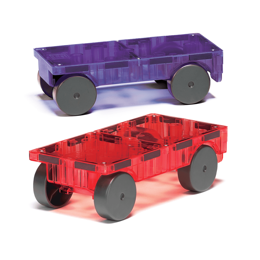 Zestaw do rozbudowy Cars 2 el. Czerwony i Fioletowy / Magna-Tiles