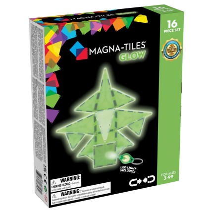 Klocki magnetyczne Glow 16 el. / Magna-Tiles