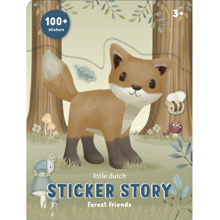 Książeczka z naklejkami Forest Friends / Little Dutch