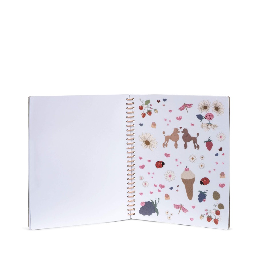 Książeczka z naklejkami wielorazowego użytku - blush / Konges slojd