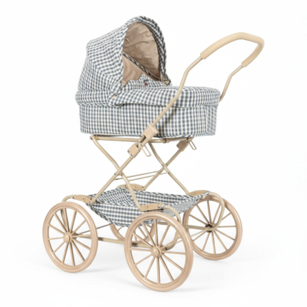 Wózek gondola dla lalek - Blue Check / Konges slojd