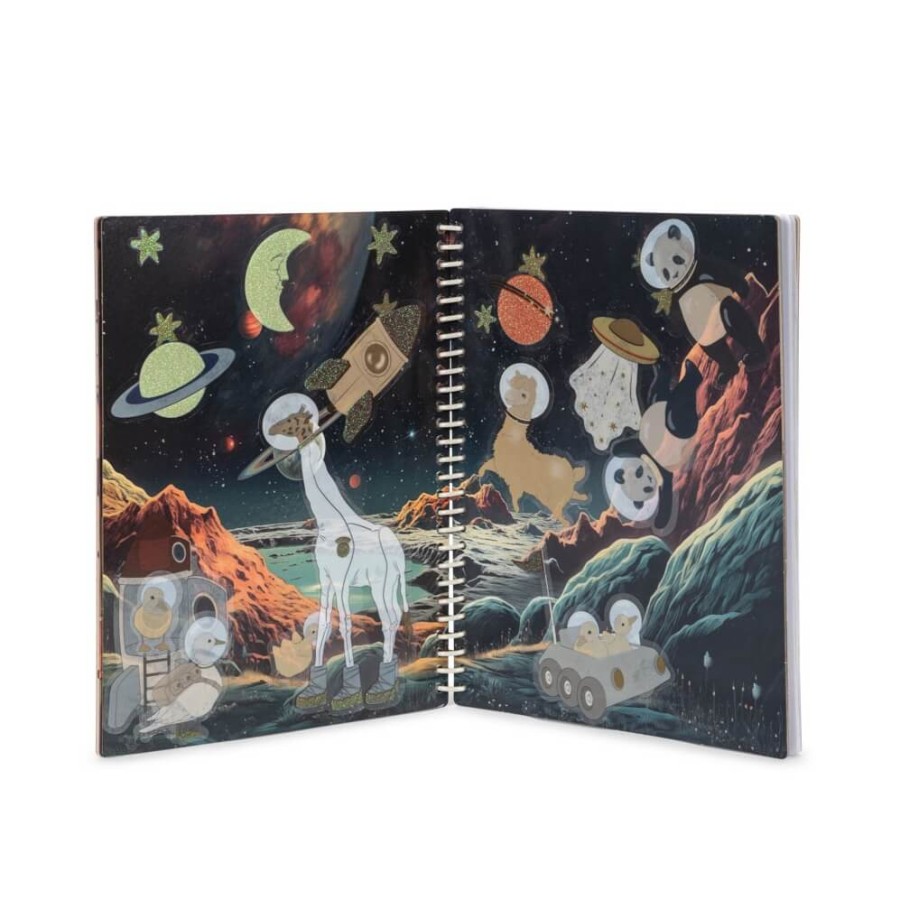 Książeczka z naklejkami wielorazowego użytku - cicrus / Konges slojd