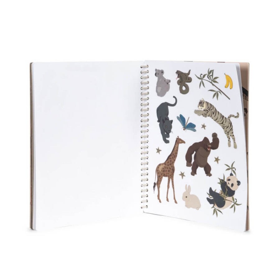 Książeczka z naklejkami wielorazowego użytku - cicrus / Konges slojd