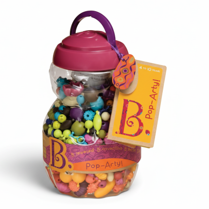 Pop-Arty! – zestaw do tworzenia biżuterii – 500 elementów / B.Toys BX1043Z