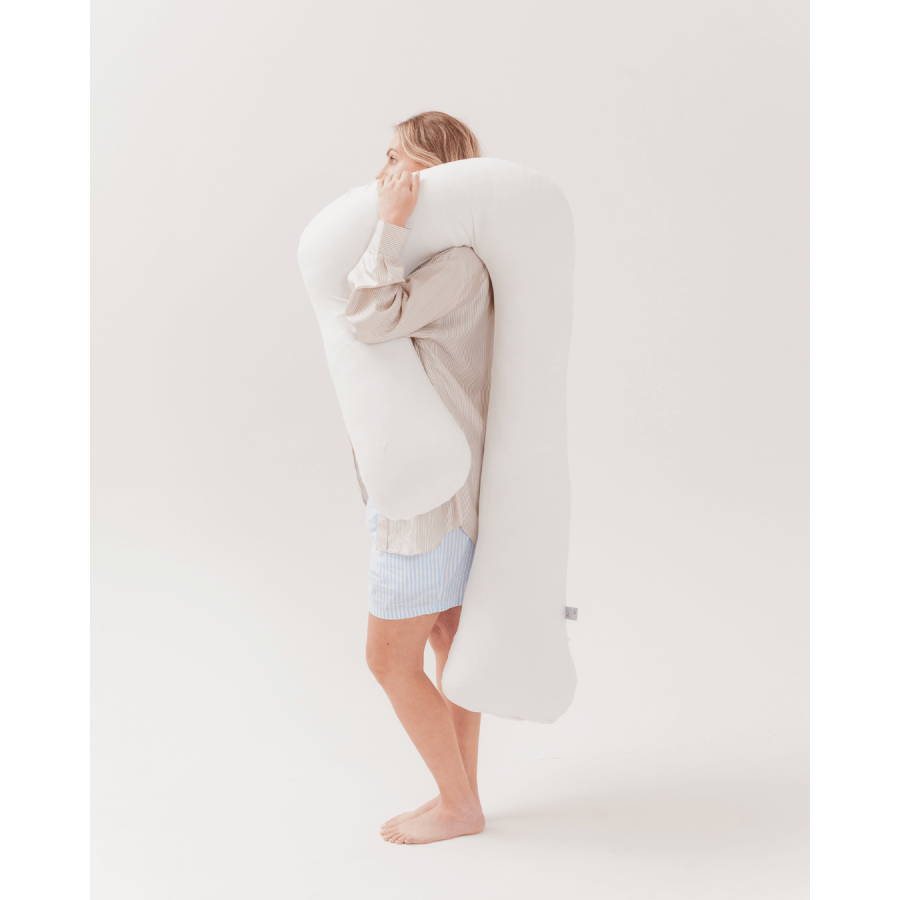 Poduszka ciążowa do spania typu 7 jersey off white / piapimo