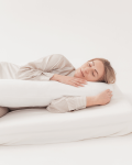 Poduszka ciążowa do spania typu 7 jersey off white / piapimo