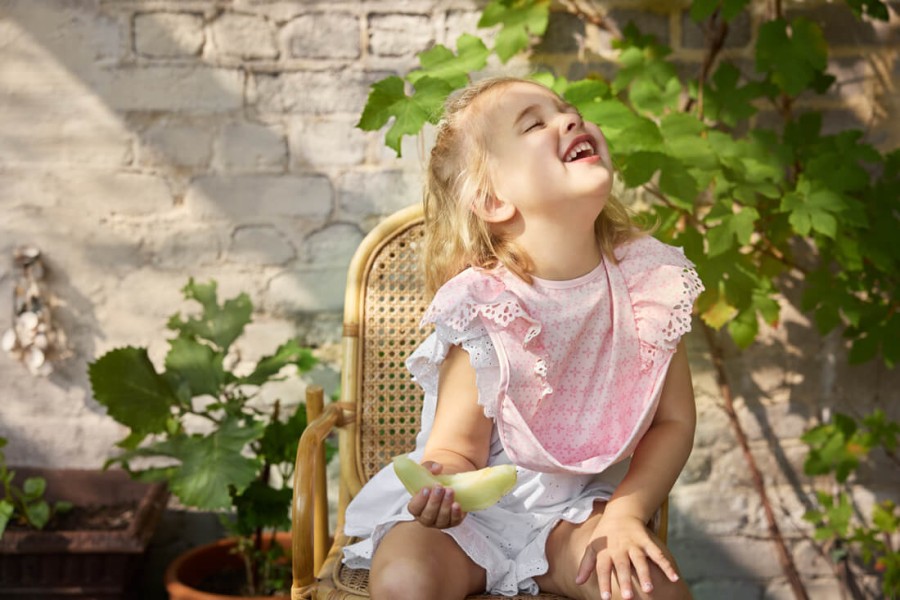 Śliniaczek - Embroidery Anglaise Pink / Elodie Details