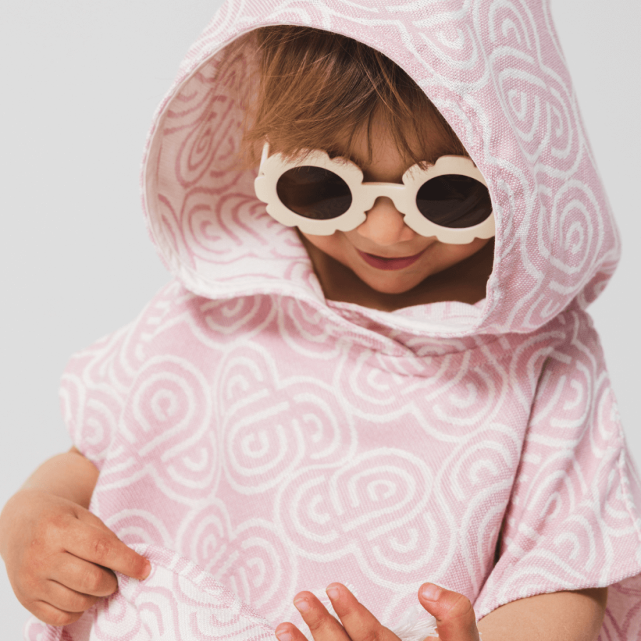 Ponczo kąpielowe dla dzieci ROSY POP / Patulove