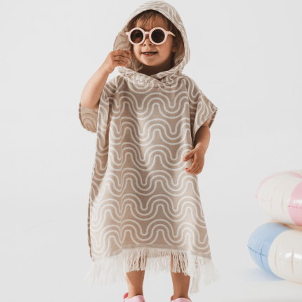 Ponczo kąpielowe dla dzieci GOLDEN SAND / Patulove