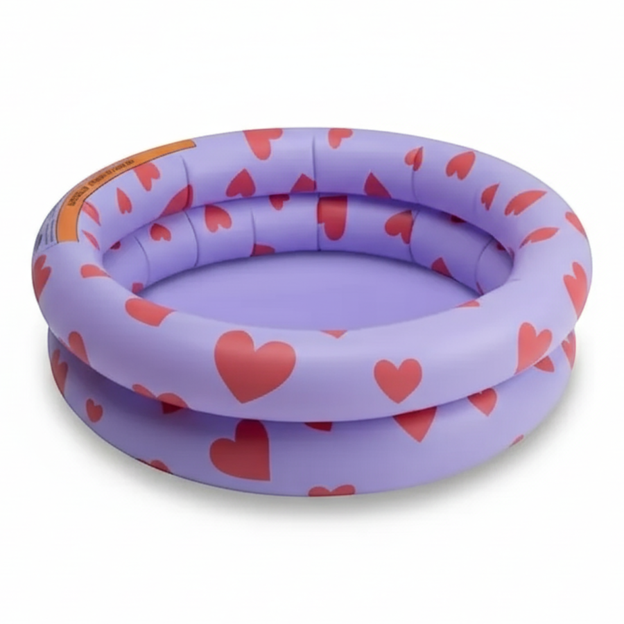 Basenik dla dzieci 60 cm - Sweet Hearts Lila / The Swim Essentials