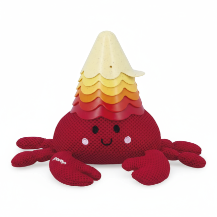 Zabawka do kąpieli krab z muszelkami 10m+ / Janod