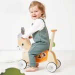 Jeździk i pchacz 2w1 z sorterem kształtów Osiołek Farma 12m+ / Janod